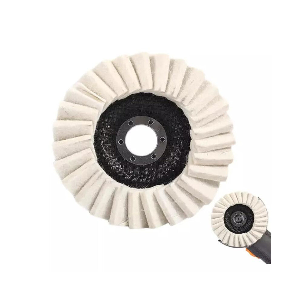 Wool Polishing Pads 2-Pack For Angle Grinder 115Mm 125Mm Flap Felt Discs Metal 6947110870212