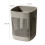 Large Grey Plastic Wastebasket 29.5x22.5x22.5cm Open Top Trash Bin 2