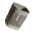 Large Grey Plastic Wastebasket 29.5x22.5x22.5cm Open Top Trash Bin 10