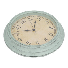 Orologio da parete verde vintage da 12 pollici, quarzo silenzioso, ABS