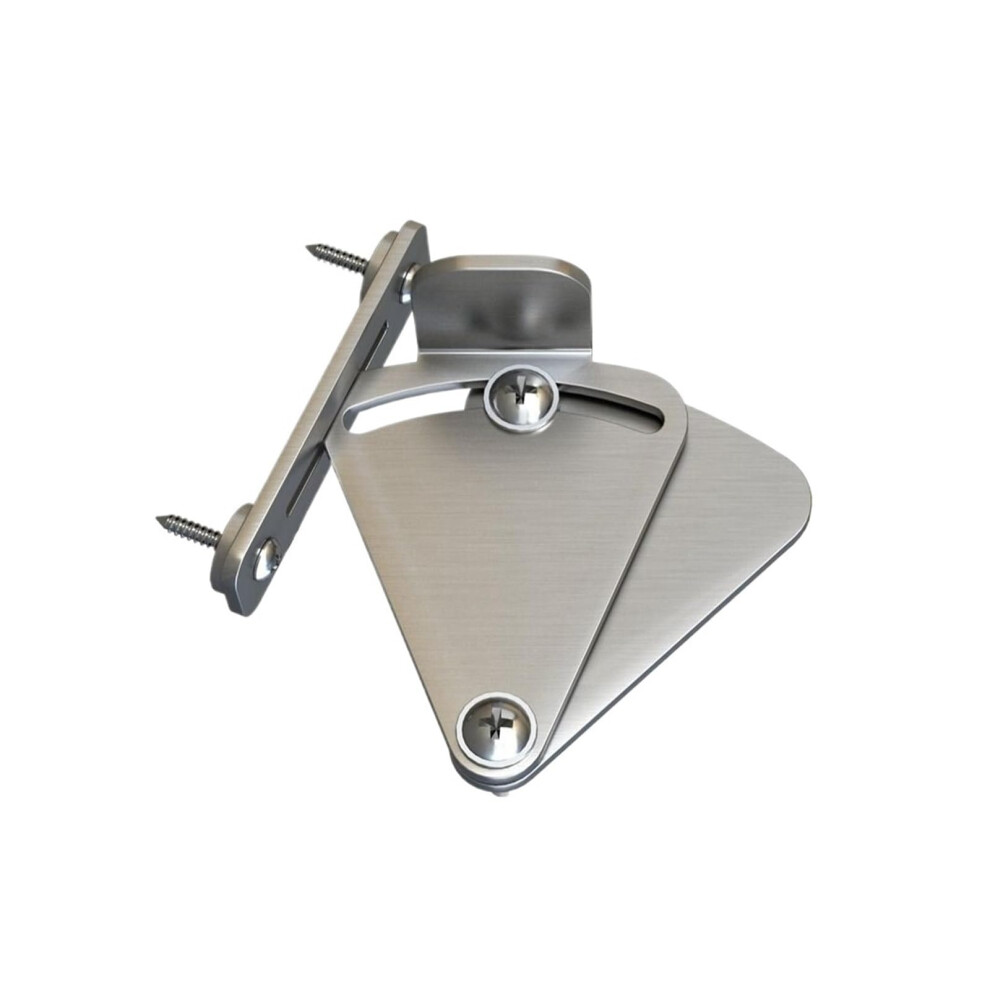 Tamper-Proof Lock Stainless Steel, Sliding Door Wood Latch, Push-Pull Gate Hardware, Silver 6276012243344