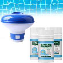 Crystal Clear Pool Cleaning Tablets, RefreshPool Quick Pool Cleaning Tablet, Magic Pool Cleaning Tablet, 3-Piece Set