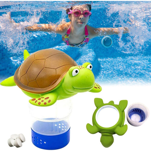 Pool Dosing Float Turtle Shaped Adjustable Chlorine Dosing Floater For Pool, Spa, Aquarium And Bath 1