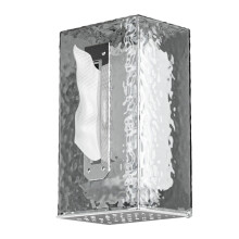 Taschentuchbox aus Pappenschachtel, platzsparend, Wohnkultur, robust, wandmontiert, für Wohnzimmer und Schlafzimmer, translucent silber