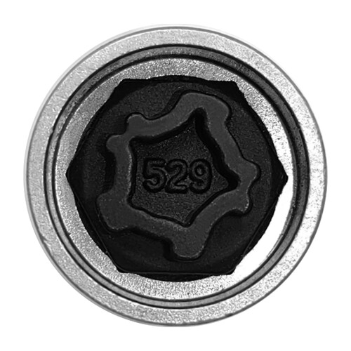 Clé d'écrou de roue 529, argentée 3.7x2.8x2.8cm 2