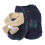 Hund Winterkleidung M Blauer Schal Polyester 9