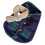 Hund Winterkleidung L blau mit Schal Polyester 1