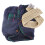 Hund Winterkleidung M Blauer Schal Polyester 5