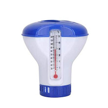 Chlorine Dosing Float 5-Inch With Thermometer For Chlorine Tablets, Indoor And Outdoor Pools Dispenser