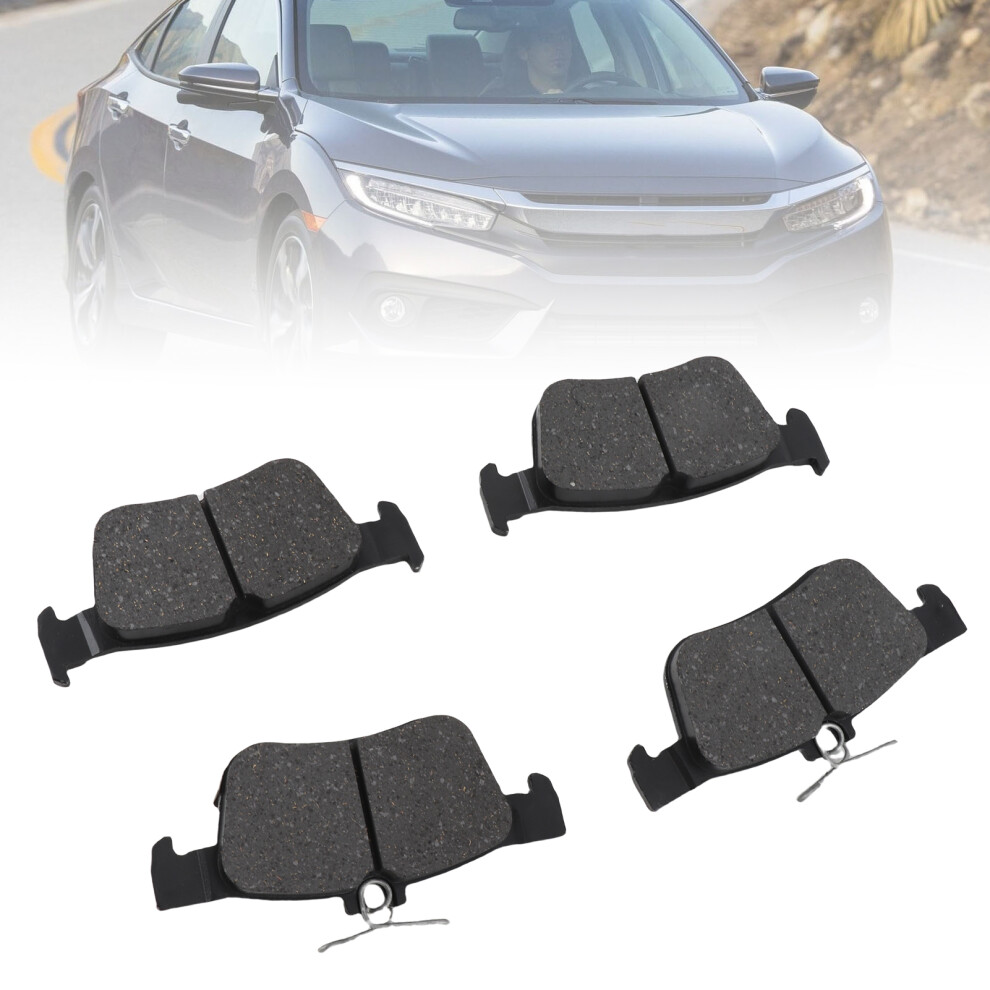 4Pcs Rear Ceramic Metal Brake Pads for 43022‑TBA‑A03 (Not for Hatchbacks)