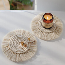 Glass Coaster Home Creative Cotton-Woven Drink Coaster Color 2122507 Standard-Size