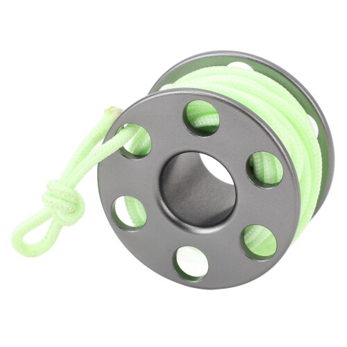 Pendentif mini-bobine, 16 g, alliage d'aluminium, gris 1