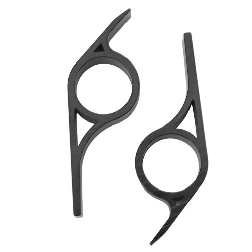 Ensemble de 2 pièces de barres de levier pour cache-attelage en alliage d'aluminium 2
