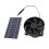 Kit de ventilador con panel solar de 10W, negro monocristalino 10