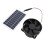 Kit de ventilador con panel solar de 10W, negro monocristalino 15