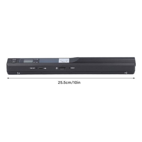 Travel-Friendly 25.5cm Portable A4 Document Scanner - Black 900DPI 1