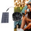 Kit de ventilador con panel solar de 10W, negro monocristalino 16