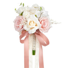 Wedding Bouquet Rose Bouquet Hand-Held Bridal Flower Arrangement Anniversary Style For Decorations