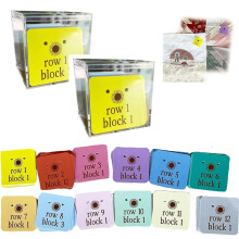 Quilt Block Row Markers, Two-Color Set, Includes 12 Markers Per Color, Block Alignment Tools for Quilting