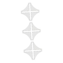Acrylic Sealing Ruler 3-Piece Set For Sewing Quilting Braiding And Binding Tools Quilter Rulers And Templates