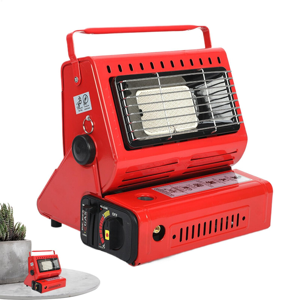 Portable Camping Heater Battery-Powe Tent Heater For Winter Camping Safe Energy-Saving Red