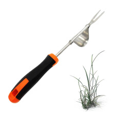 Metal Manual Weeder Remover Root Weeder Fork Garden Tool For Weeding Grass Transplanting Soil Loosener