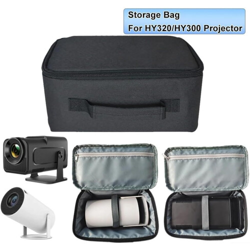 Slim Black EVA Carrying Case For Projectors, EVA Material, Compatible With Projector Models, Enhanced Security Features 1