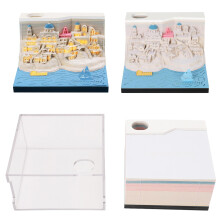 Santorini 3D Memo Pad 2x120mAh, 9x9x5 cm