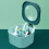 Boîte de rangement pour épices PP, 4 compartiments, verte, 7x12x8 cm 12