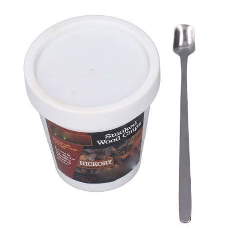 Astillas de madera para ahumar - HICKORY 93 g Caja & Cuchara 1