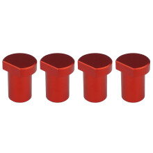 Aluminum Bench Dogs - Pack Of 4 For Workbenches, Positioning Plane Stops, 19/20 mm Diameter, Red 20 mm