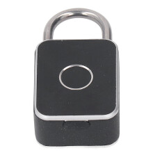 Lucchetto a impronte digitali IP65, 20 impronte, compatto, argento