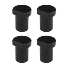 Set Of 4 Aluminium Alloy Benches For Dog Workbenches, Pegs And Brake Stops Secure Positioning, 19/20 Mm Dog Hole, Black