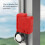 2 Stück roter Türgriffalarm, Diebstahlschutz, Vibration 5