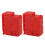 2 Stück roter Türgriffalarm, Diebstahlschutz, Vibration 14