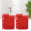 2 Stück roter Türgriffalarm, Diebstahlschutz, Vibration 1