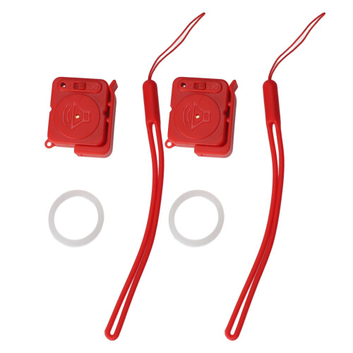 2 Stück roter Türgriffalarm, Diebstahlschutz, Vibration 1