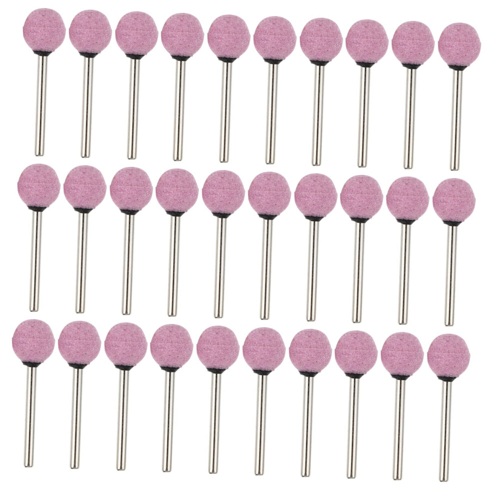 Spherical Grinding Wheel Set Polishing Kit For Die Grinder And Angle Grinder Pink Chromium Corundum 100-Piece 6947110871943