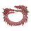 Spilla Dragone dello Zodiaco a due teste in oro rosa 12