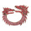 Spilla Dragone dello Zodiaco a due teste in oro rosa 2
