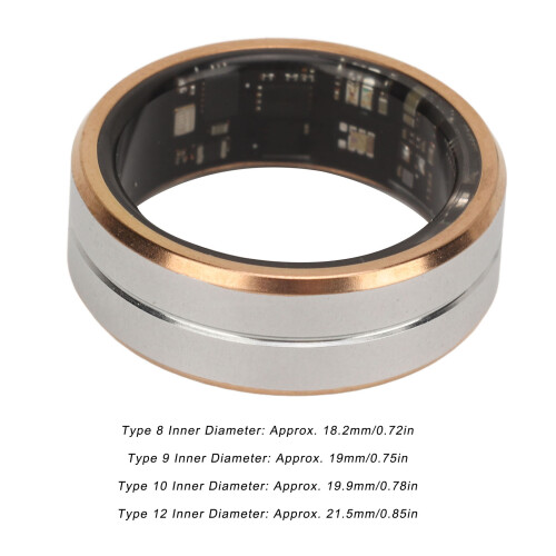 Typ 9 Smart Health Ring Keramik/Edelstahl 18 mAh 1