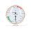 Termometro TH per sauna in alluminio, 100 mm, argento, 3,0 oz 2