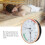 Termometro TH per sauna in alluminio, 100 mm, argento, 3,0 oz 6