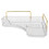 Plateau d’angle transparent Capacité 25,5x16,5x8 cm 14