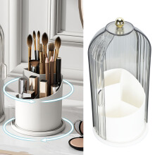 Soporte giratorio para brochas 12,3x12,7x27cm base blanca