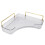 Plateau d’angle transparent Capacité 25,5x16,5x8 cm 13