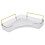Plateau d’angle transparent Capacité 25,5x16,5x8 cm 11