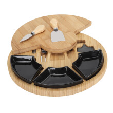 Tagliere rotondo in legno per formaggio igienico inodore