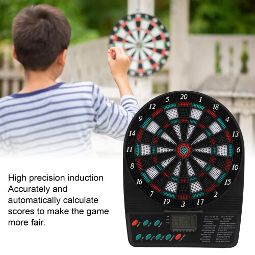 Electronic Dartboard Set with Automatic Scoring, Multiple Games, PP Material 2