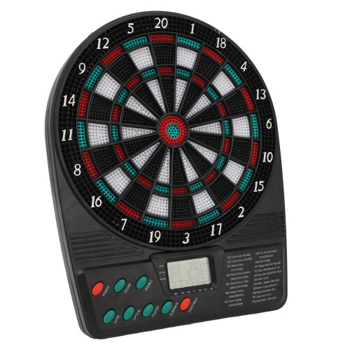 Electronic Dartboard Set with Automatic Scoring, Multiple Games, PP Material